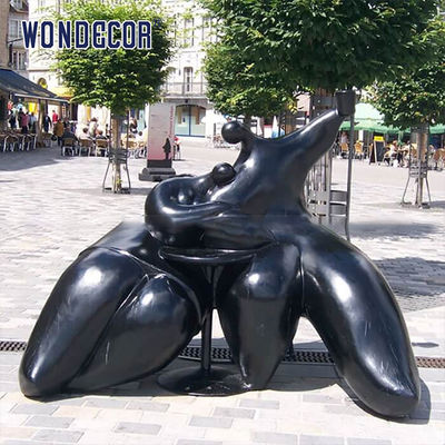Customized 3D Casting Bronze Sculpture Metal Art Fat Female Family