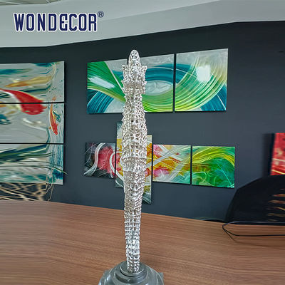 Abstract Hollow Seahorse Casting Stainless Steel Sculpture Smooth Texture