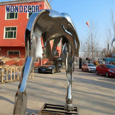 Large Abstract Stainless Steel Horse Sculpture Garden Public Art