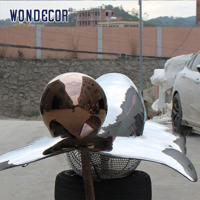 Large Abstract Animal Stainless Steel Outdoor Art Whale