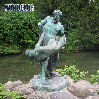 A Rare Bronze Statues Sculpture Of A Fisherman'S Catch