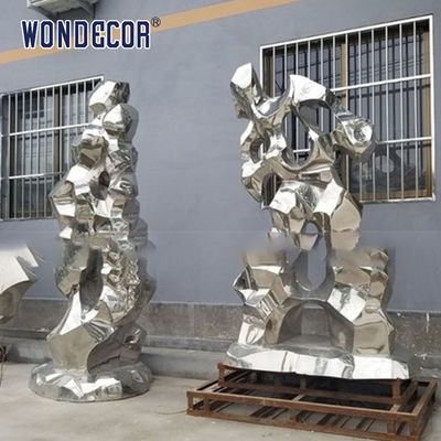 Lifelike Stainless Steel Abstract Sculpture Art Geometry Man
