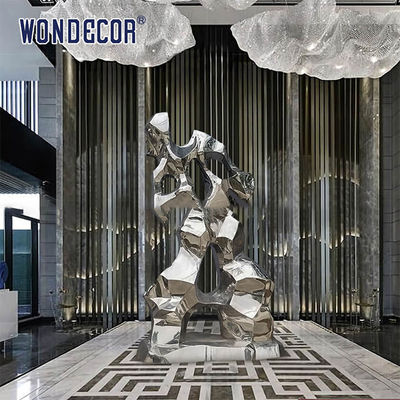 Lifelike Stainless Steel Abstract Sculpture Art Geometry Man