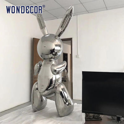 Powerful Forged Metal Sculpture Large Scale Geometric Art Rabbit
