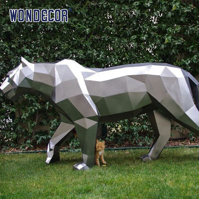 Majestic Forged Metal Sculpture Large Scale Public Art Geometric Tiger