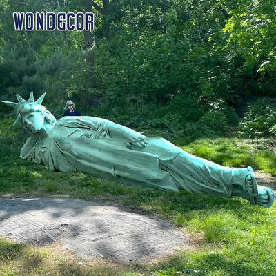 Liberty Lying Diagonally Bronze Garden Sculptures In Park