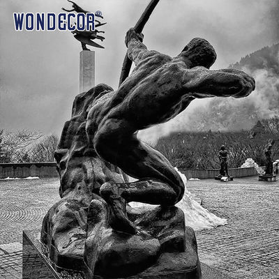Bronze Sculpture Of Greek Mythological Figure Hercules Archer In Park
