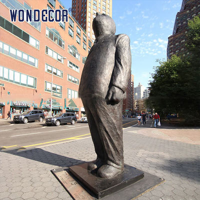 People Thinking Up Bronze Statues Sculpture In Public Places Decoration