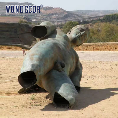 Large Outdoor Art Sculptures With Incomplete Bronze Sculptures Of The Human Body
