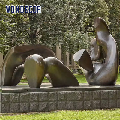 Large Outdoor Abstract Art Geometric Copper Sculpture