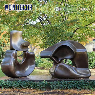 Large Outdoor Abstract Art Geometric Copper Sculpture