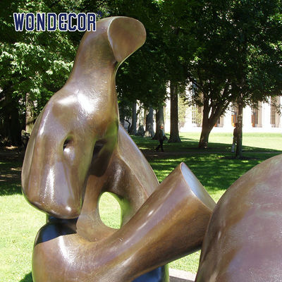 Large Outdoor Abstract Art Geometric Copper Sculpture
