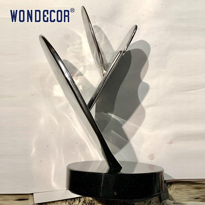 Indoor Abstract Geometry Metal Art Decoration Geometry Round Stainless Steel Sculpture