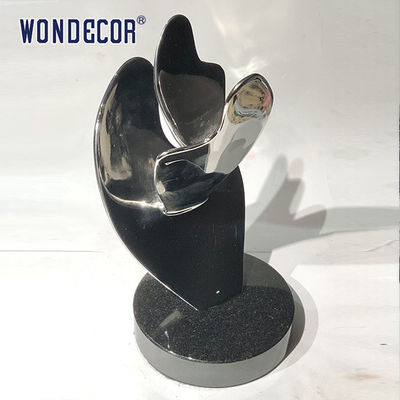 Indoor Abstract Geometry Metal Art Decoration Geometry Round Stainless Steel Sculpture