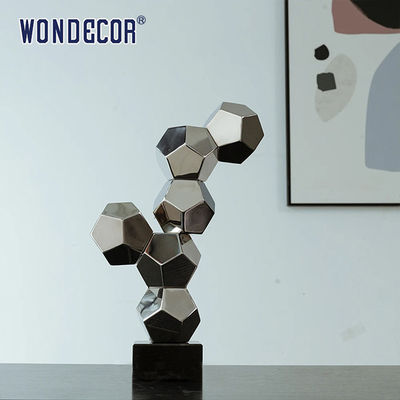 Indoor Abstract Geometry Metal Art Decoration Geometry Cube Stainless Steel Sculpture
