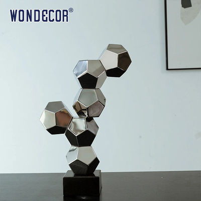 Indoor Abstract Geometry Metal Art Decoration Geometry Cube Stainless Steel Sculpture