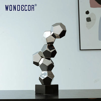 Indoor Abstract Geometry Metal Art Decoration Geometry Cube Stainless Steel Sculpture