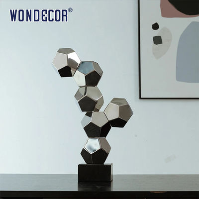 Indoor Abstract Geometry Metal Art Decoration Geometry Cube Stainless Steel Sculpture