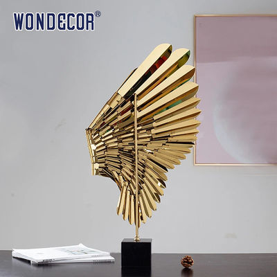Abstract Metal Art Decoration Angel Wings Stainless Steel Sculpture