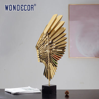 Abstract Metal Art Decoration Angel Wings Stainless Steel Sculpture
