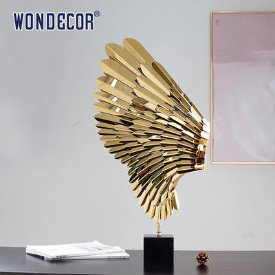Abstract Metal Art Decoration Angel Wings Stainless Steel Sculpture