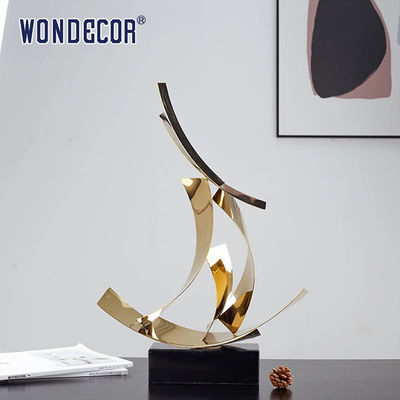 Abstract Geometry Metal Art Decoration Geometry Ribbon Stainless Steel Sculpture