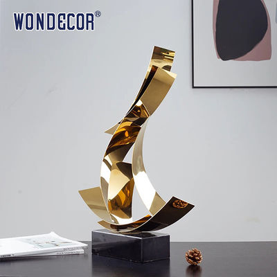 Abstract Geometry Metal Art Decoration Geometry Ribbon Stainless Steel Sculpture