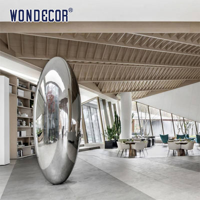 Modern Style Decorative Art Large Stainless Steel Abstract Sculpture Carving