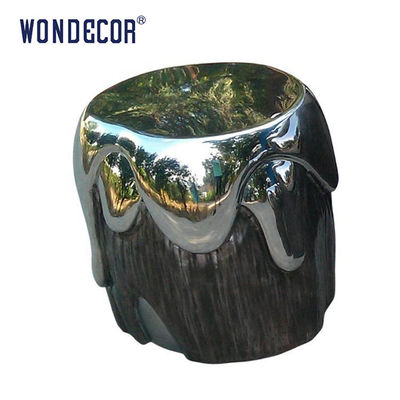 Modern Indoor Metal Art Stainless Steel Table And Chair Sculpture