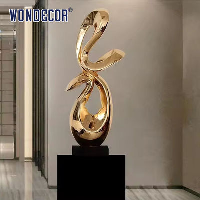 Small Interior Decoration Art Abstract Geometry Metal Sculpture Crafts