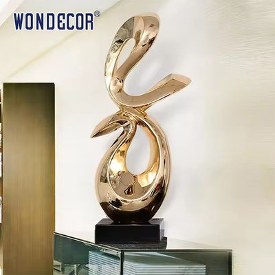 Small Interior Decoration Art Abstract Geometry Metal Sculpture Crafts