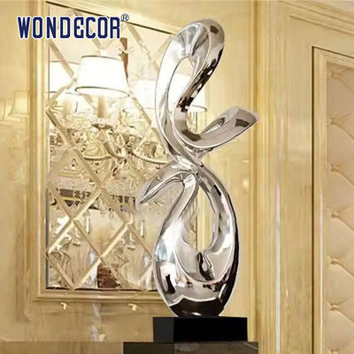 Small Interior Decoration Art Abstract Geometry Metal Sculpture Crafts
