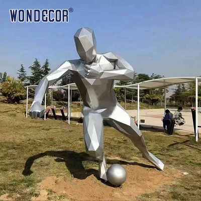 Outdoor Garden Metal Forging Technology Geometric Sports Men's Stainless Steel Sculpture