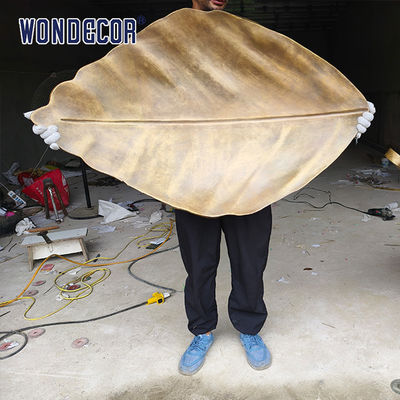 Modern Large Outdoor Abstract Metal Leaf Copper Sculpture