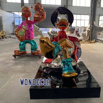 Customized hot selling large outdoor square stone Gaoshu resin/fiberglass sculpture