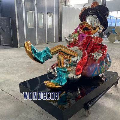 Customized hot selling large outdoor square stone Gaoshu resin/fiberglass sculpture