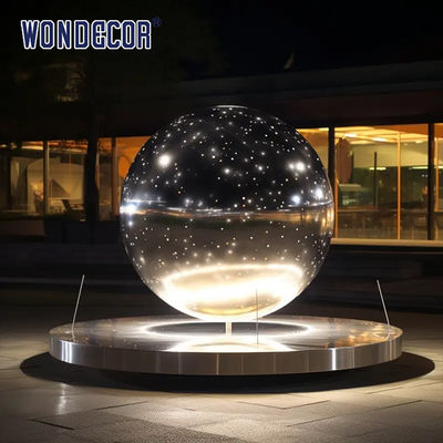 Large Outdoor Metal Forging Stainless Steel Garden Ornaments Planet