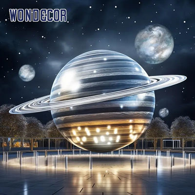 Large Metal Stainless Steel Outdoor Art Universe Galaxy Planet