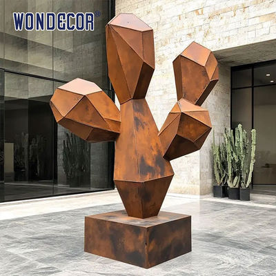 Outdoor Villa Garden Koteng Steel Cactus Sculpture