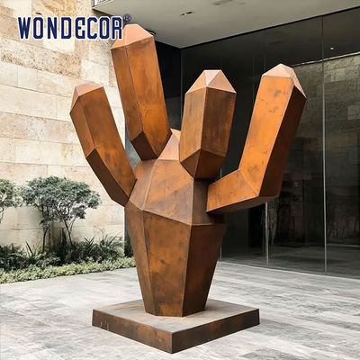 Outdoor Villa Garden Koteng Steel Cactus Sculpture
