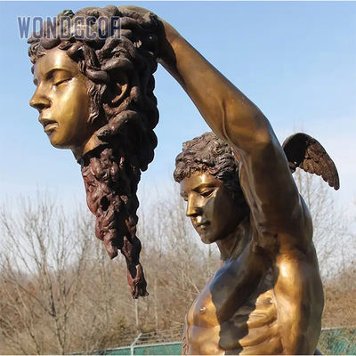 Bronze Perseus Beheading Medusa Statue 3D 2D Masterpiece