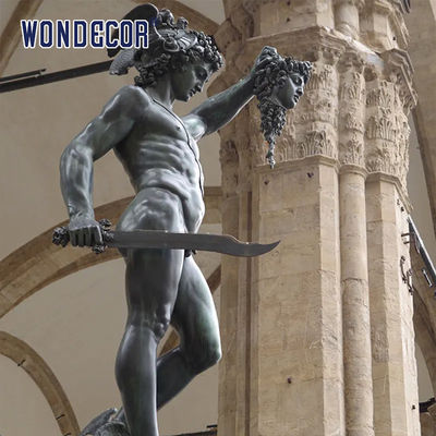 Bronze Perseus Beheading Medusa Statue 3D 2D Masterpiece