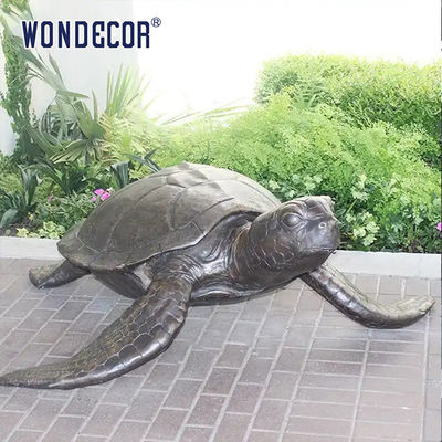 120cm Outdoor Bronze Sea Turtle Sculpture Perfect For Theme Park Display