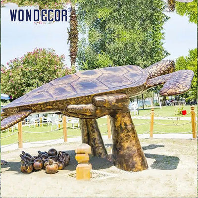 120cm Outdoor Bronze Sea Turtle Sculpture Perfect For Theme Park Display