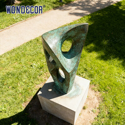 Large Outdoor Park Abstract Geometric Bronze Sculpture