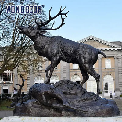 Wild Animal Custom Bronze Sculpture WONDERS Bronze Statue Patina
