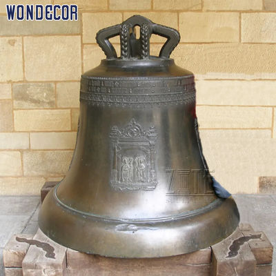 Outdoor Cast Bronze Bells Metal Decorative Brass Bells 160cm