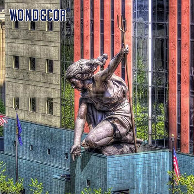 Large Street Art Bronze Figure Sculpture Portland