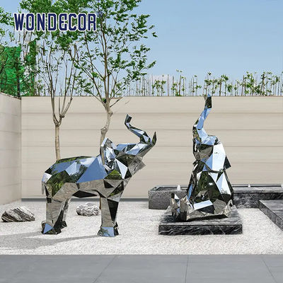 Forging Abstract Ss Sculpture Geometry Elephant