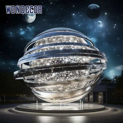 Large Metal Stainless Steel Outdoor Art Universe Galaxy Planet